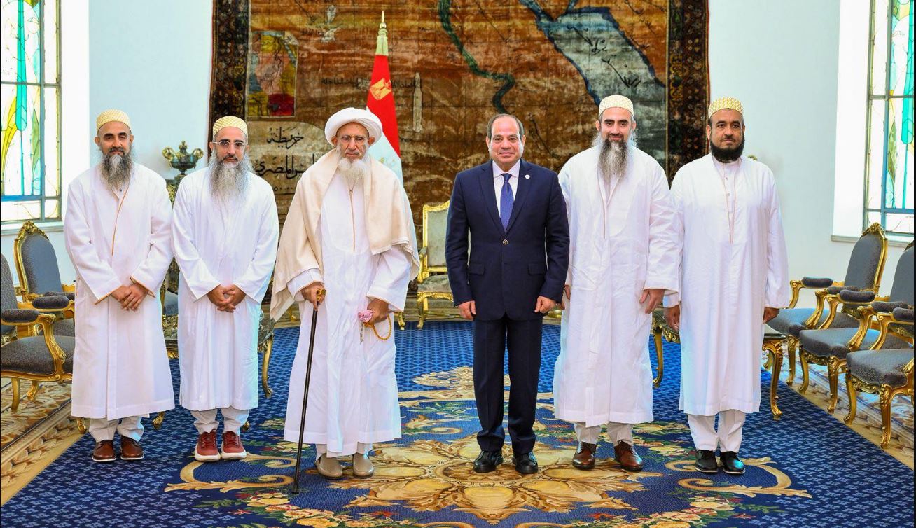 الرئيس السيسي يستقبل زعيم طائفة البهرة